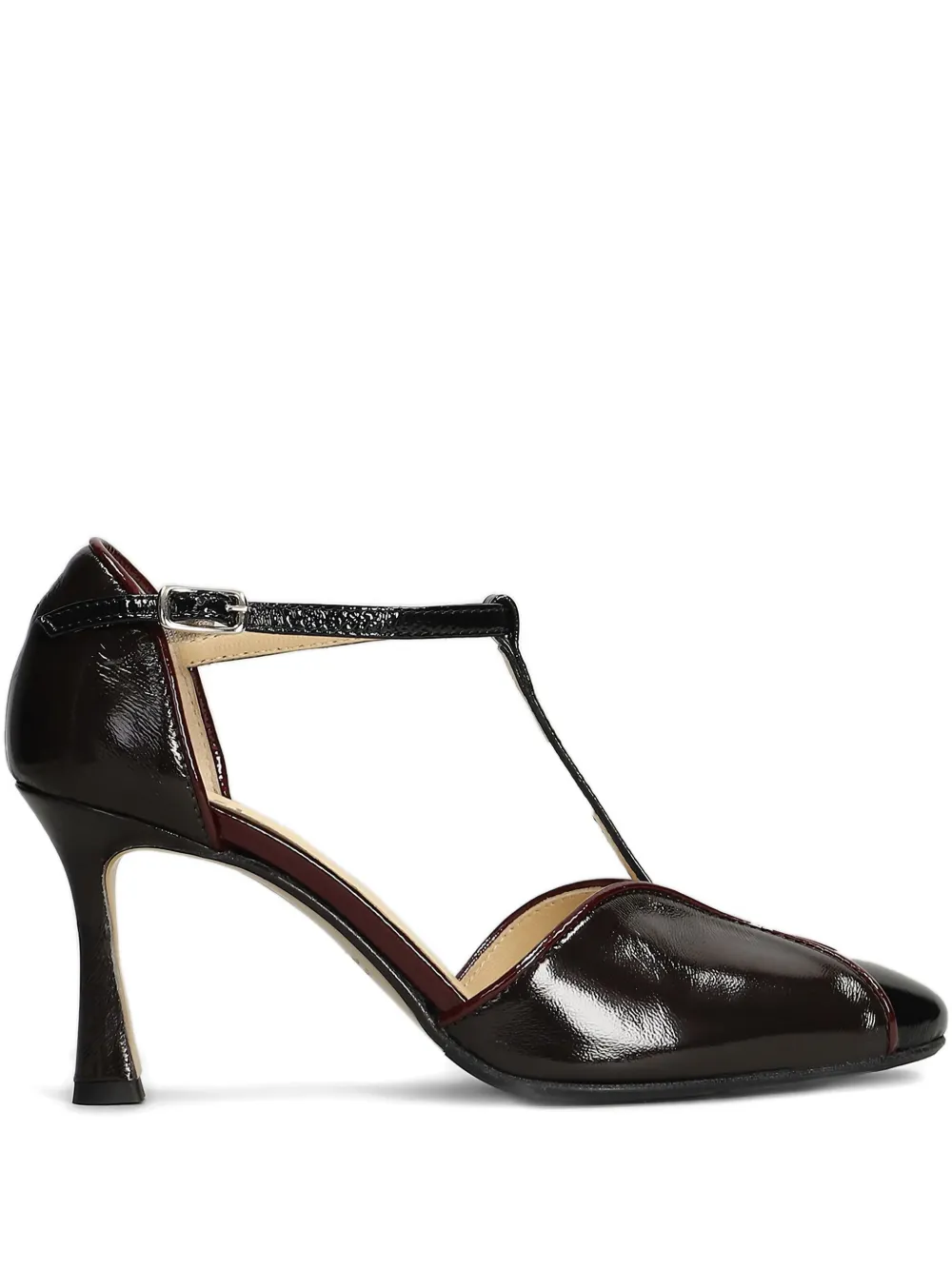 L Arianna T-strap buckle pumps | Black | Image 1