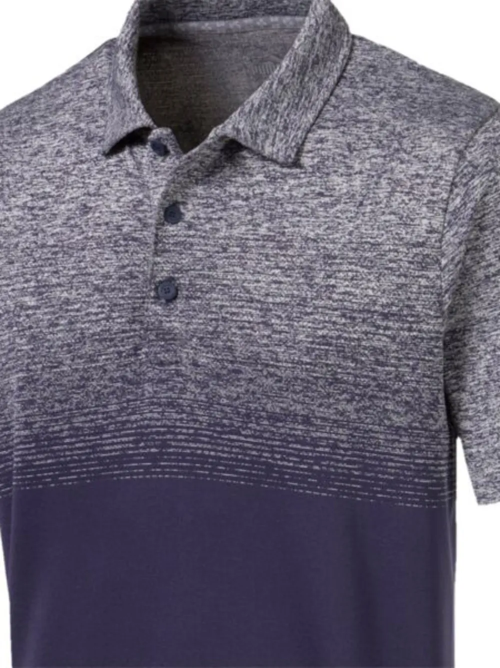 PUMA Evoknit poloshirt met ombr&eacute; - Blauw