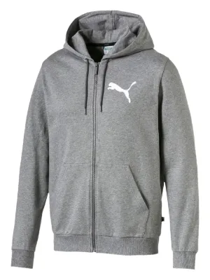 PUMA Big Logo Fleece zip-up Hoodie | Grey | FARFETCH