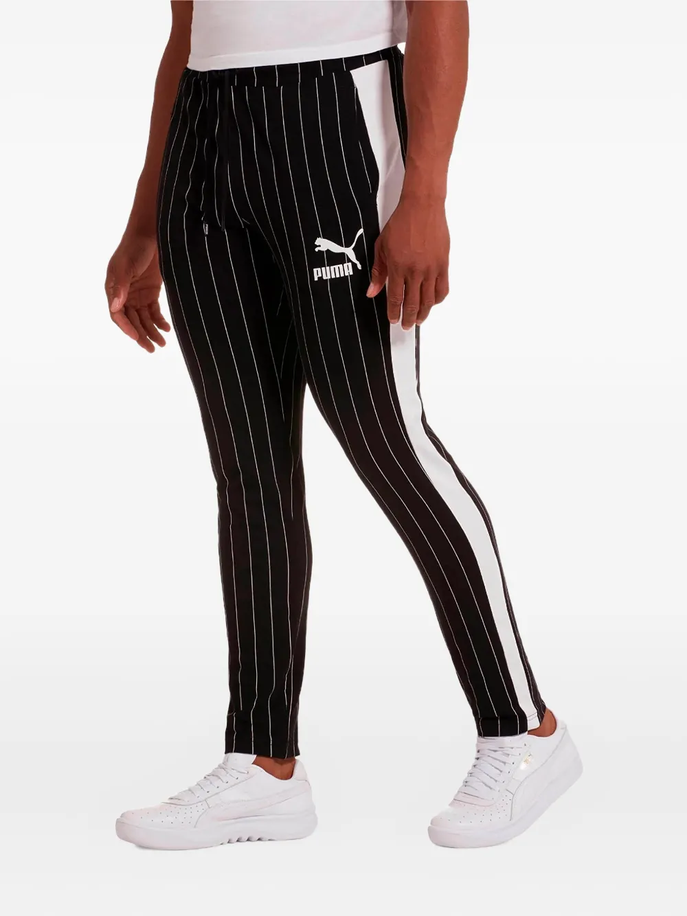 Puma Archive Pinstripe T7 Track Pants In Black