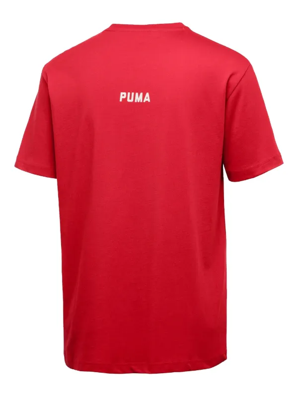 PUMA レッドシャツ XL PUMA x O.Moscow プリント Tシャツ | レッド | FARFETCH JP
