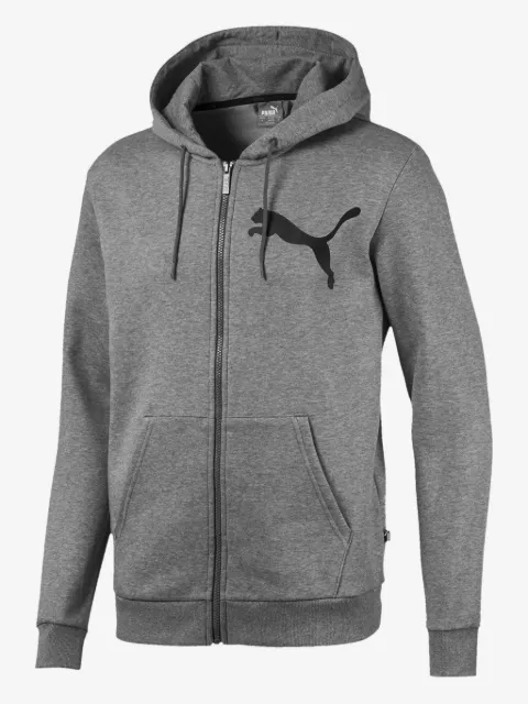 PUMA Big Logo fleece zip-up hoodie