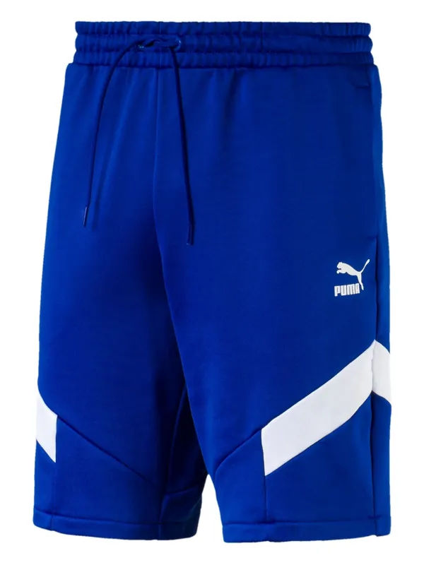 PUMA Iconic MCS stripe-detail Track Shorts | Blue | FARFETCH HK