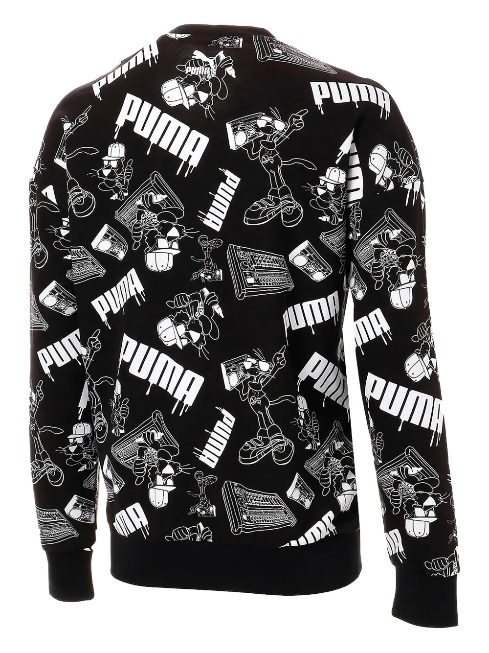 PUMA Super  Sound AOP graphic-print T-shirt - Zwart