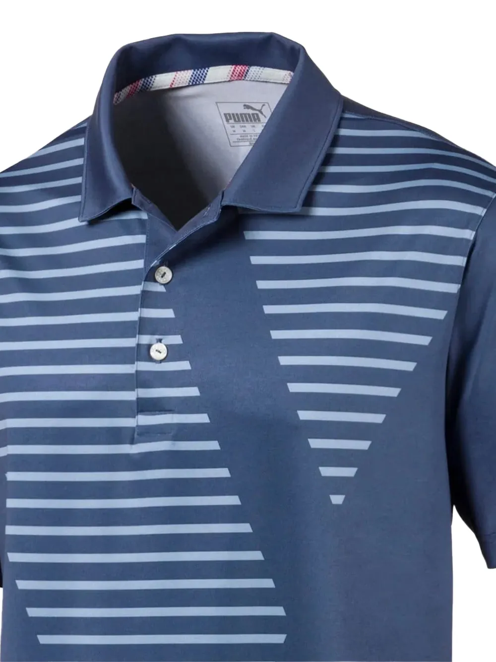 PUMA Volition Sky gestreept poloshirt - Blauw
