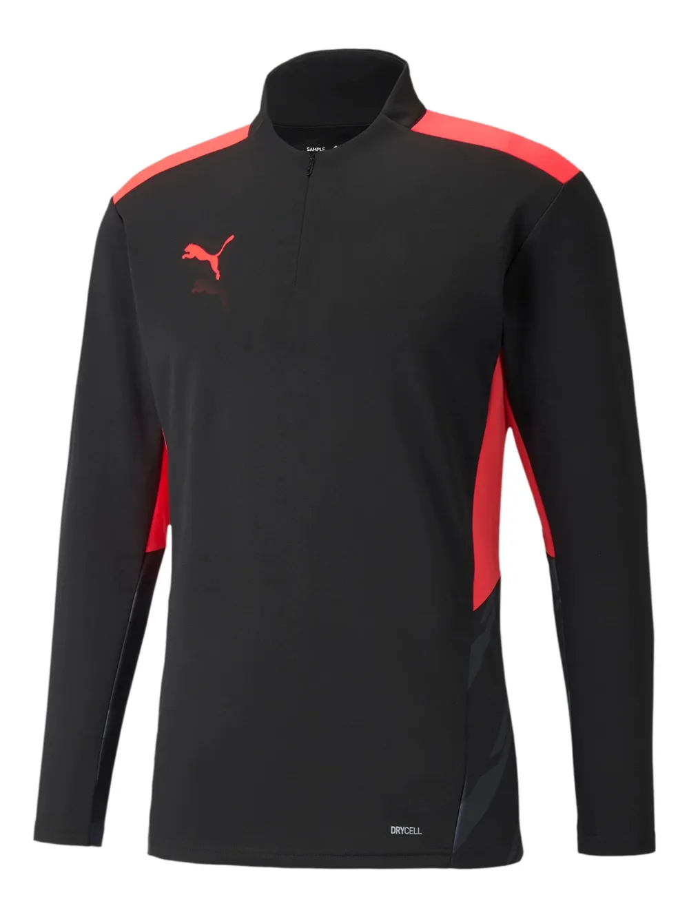 PUMA playera con cierre y mangas cortas | negro | Image 1