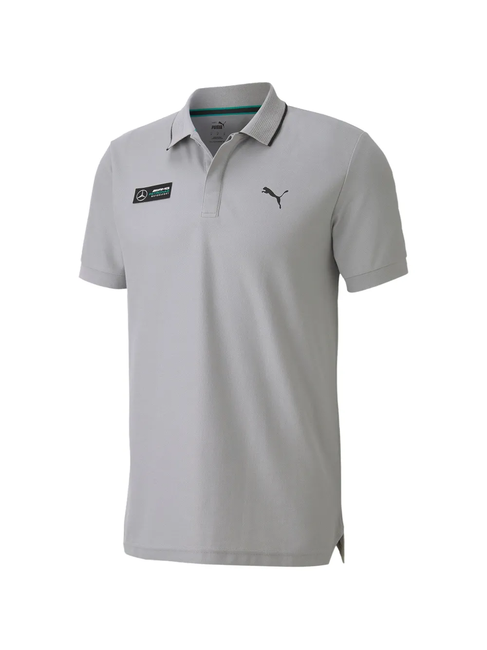 PUMA x Mercedes AMG logo-print polo shirt - Grigio