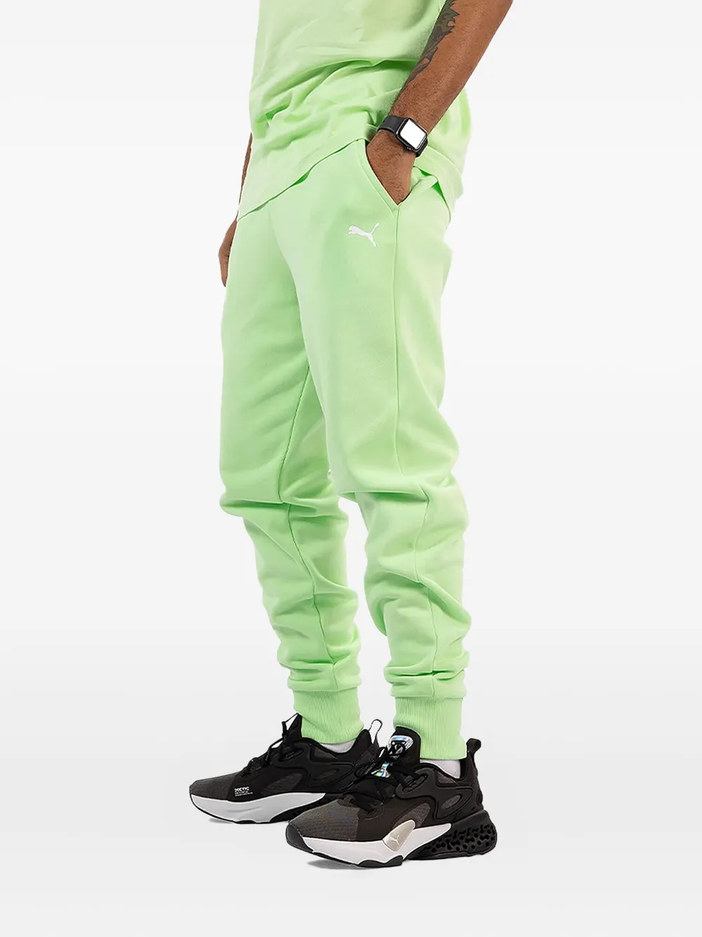Puma X Bmw M Motorsport Logo-print Track Pants In Green