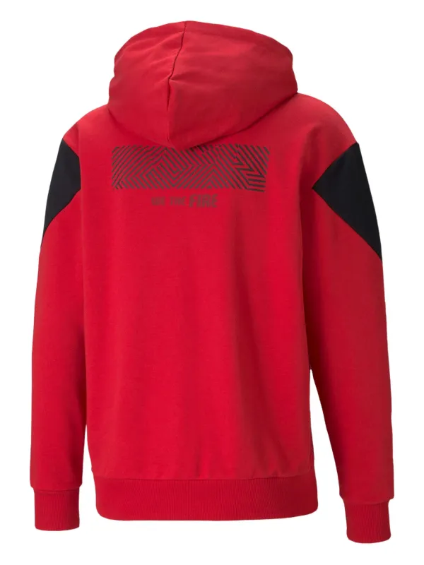 PUMA AC Milan full-zip Hoodie | Red | FARFETCH HK
