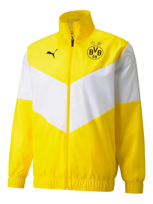 PUMA x Borussia Dortmund Pre-Match Jacke Gelb FARFETCH DE