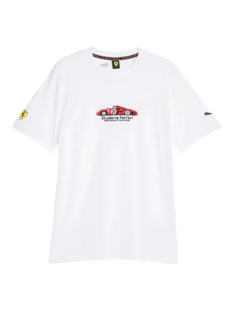 PUMA x Ferrari  car-embroidered T-shirt