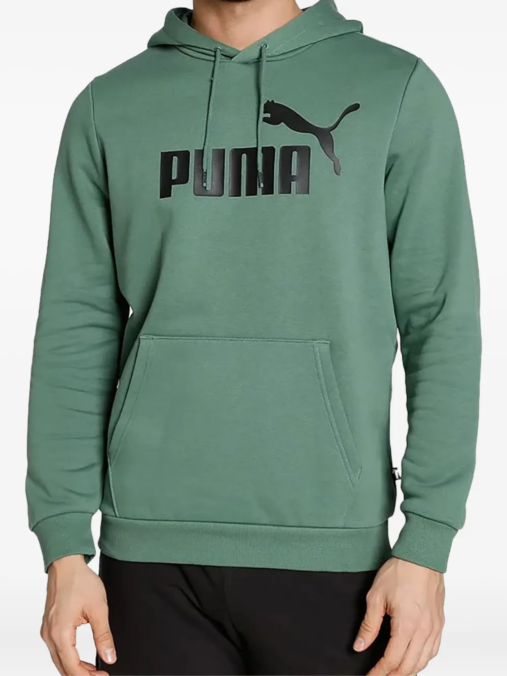 PUMA logo-print hoodie | Green | Image 1