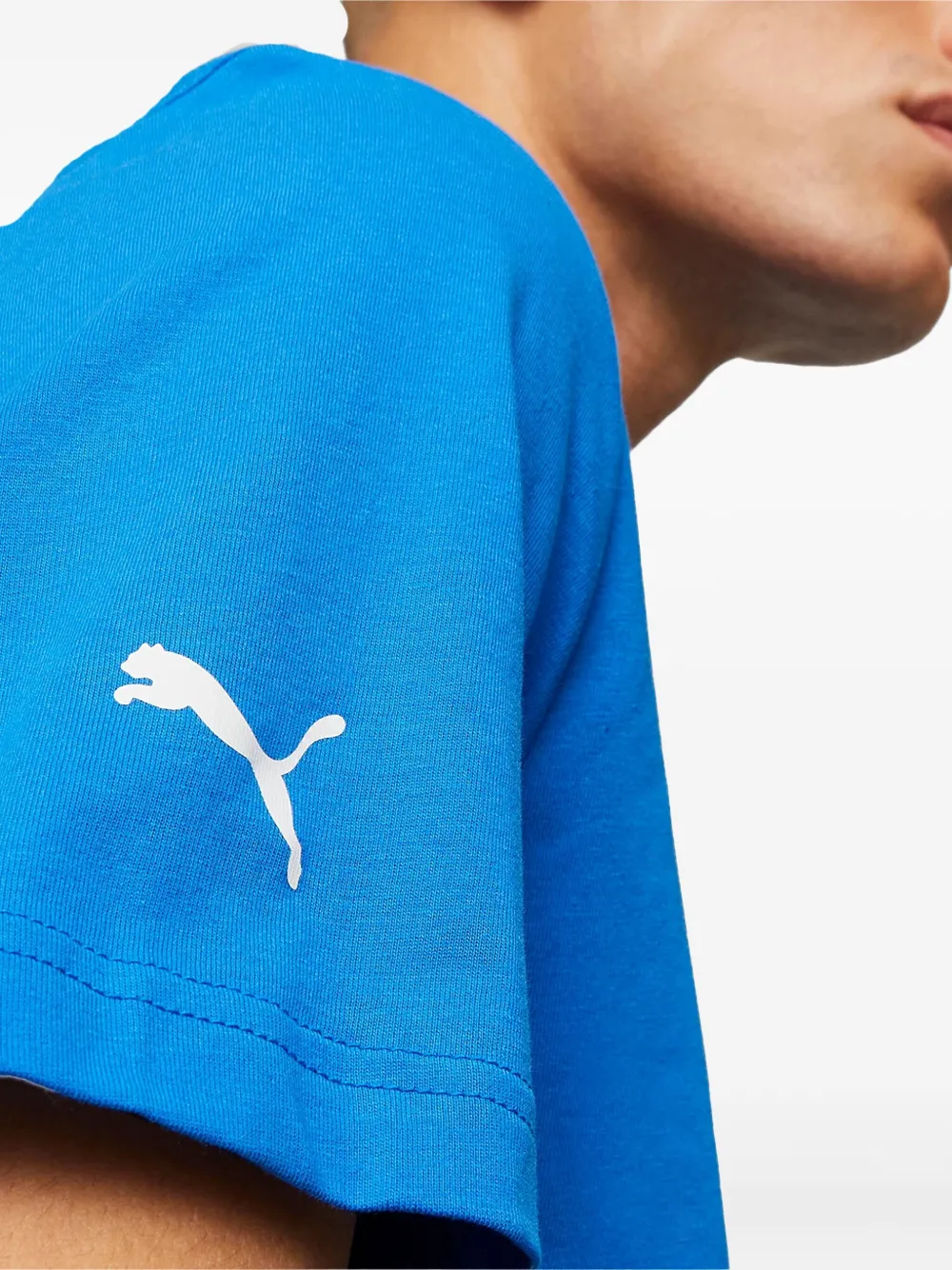 PUMA x Merceddes AMG logo-print T-shirt - Blauw