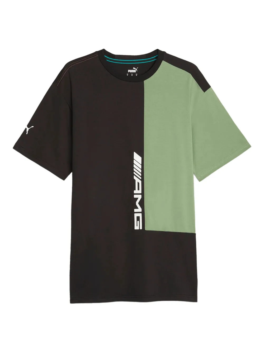 PUMA x Merceddes AMG T-shirt con design color-block | nero | Image 1