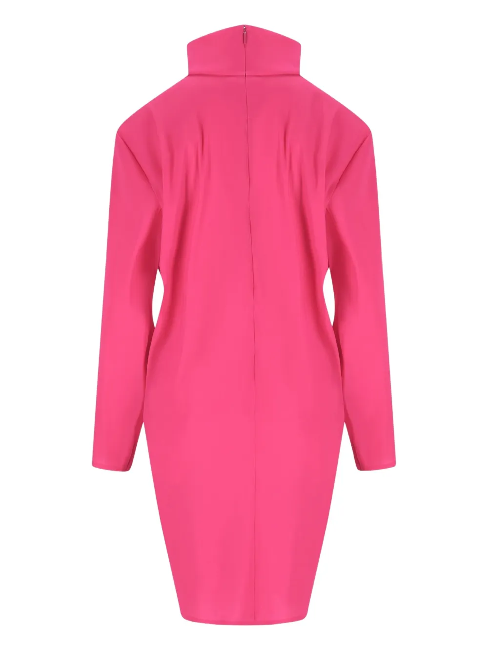 Saint Laurent high-neck midi dress - Roze