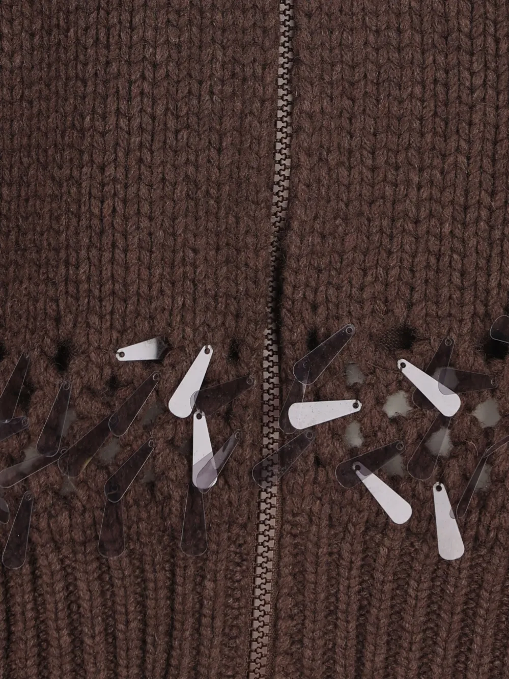 Brunello Cucinelli Long-sleeved Knitted Cardigan In Brown