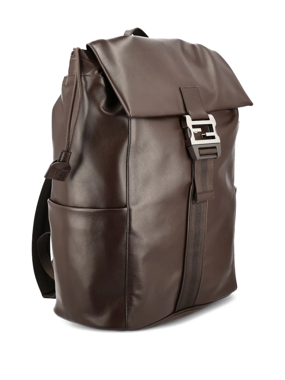Fendi Flap Backpack In Brown