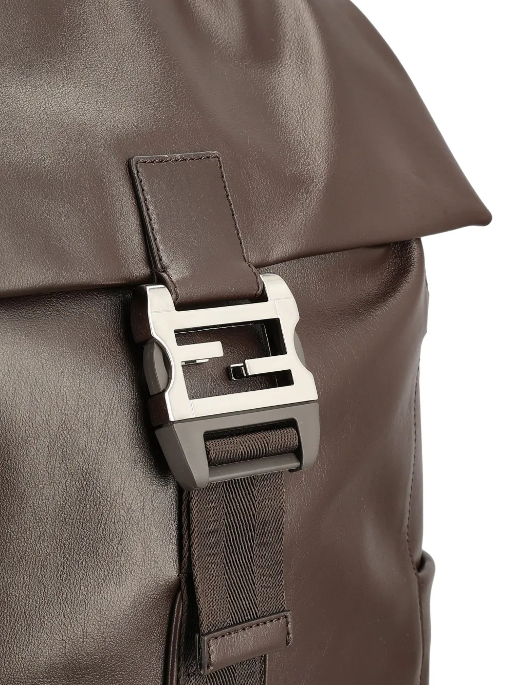Fendi Flap Backpack In Brown