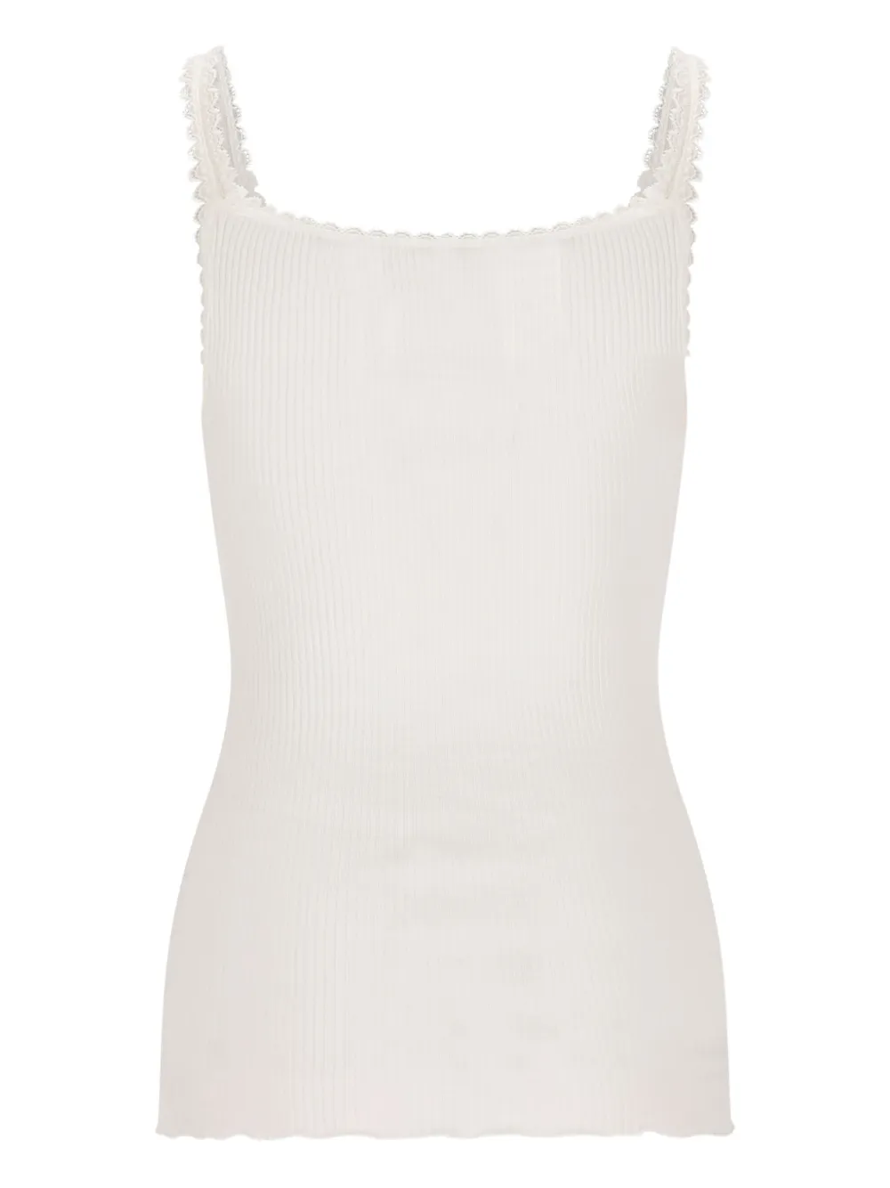 Chloé Scallop-trim Tank Top In White