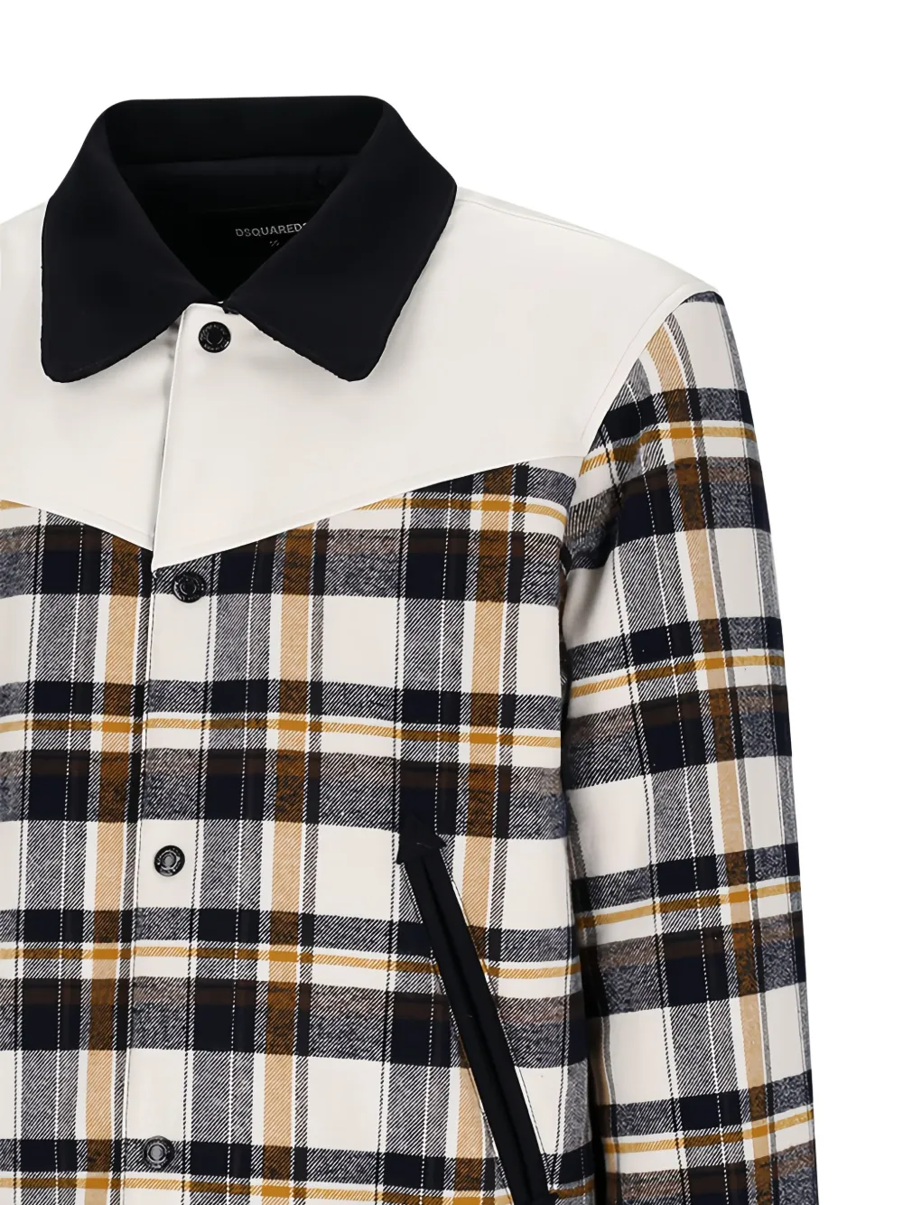 Dsquared2 Dsquared Embroidered Flannel Western Bomber Jacket In Multi