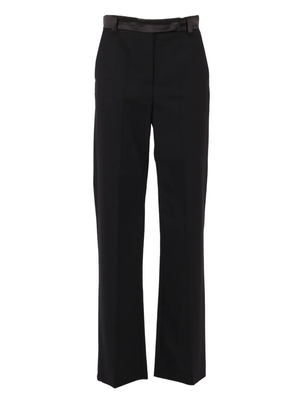 Weekend Max Mara satin waistband trousers | Black | Image 1