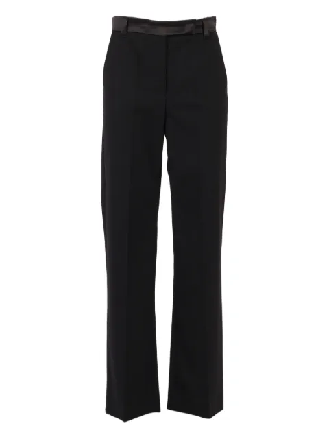Weekend Max Mara pantalones con pretina satinada