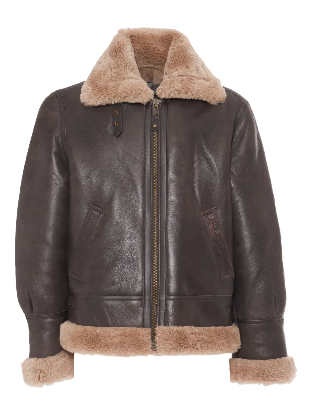 Schott Giacca Classic B-3 in pelle - Marrone