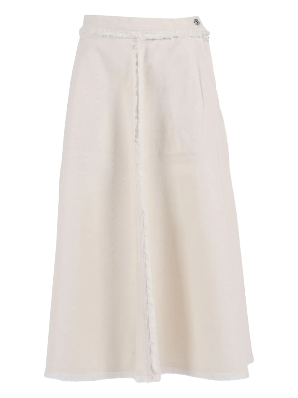 Weekend Max Mara Fringed Alvaro Skirt In Orange