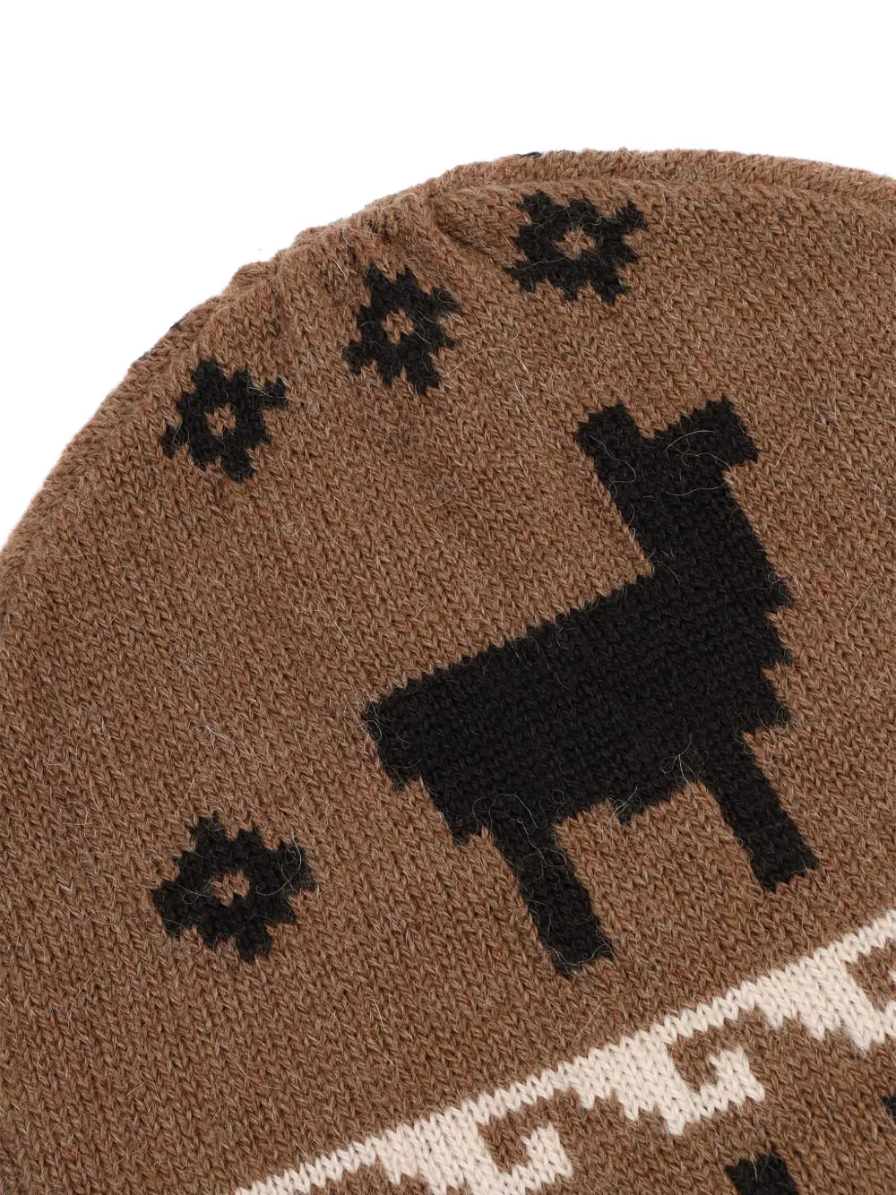 Weekend Max Mara Time Patterned Beanie In Brown