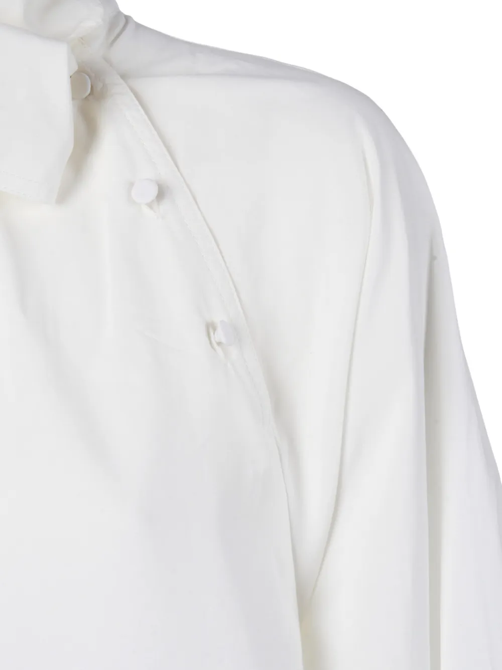 Weekend Max Mara Burgos1234 Tie Neck Shirt In White