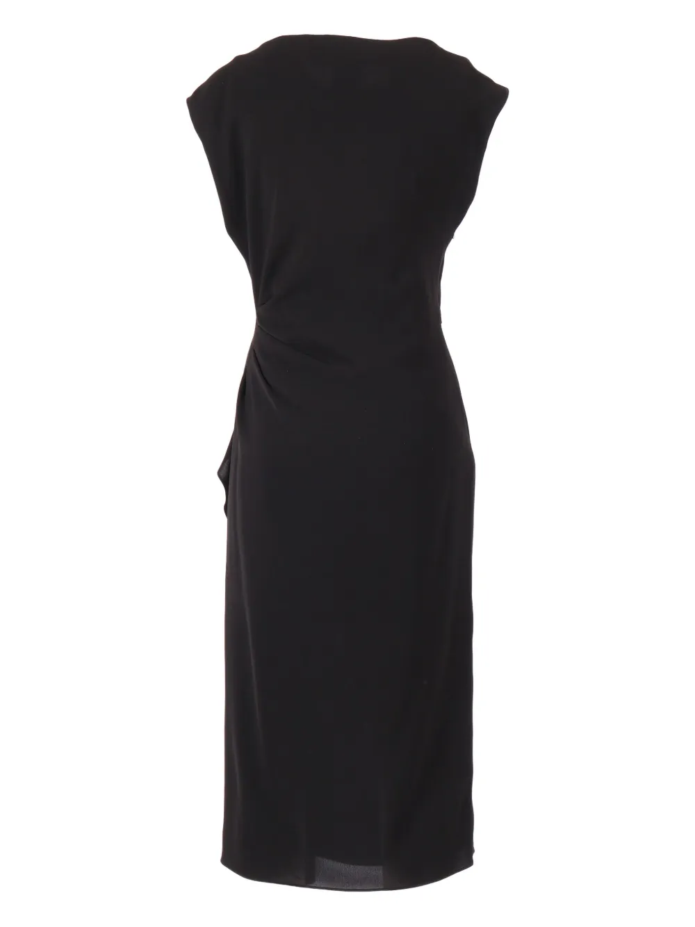 Max Mara Aia ruffled dress - Zwart