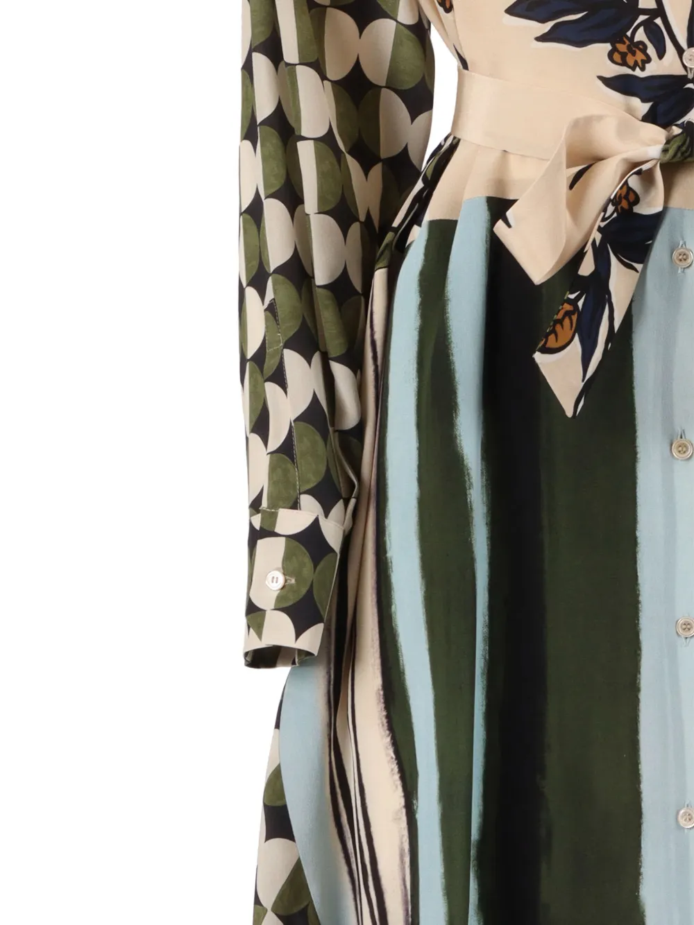 Weekend Max Mara Passo Floral-print Asymmetric Dress In Neutral