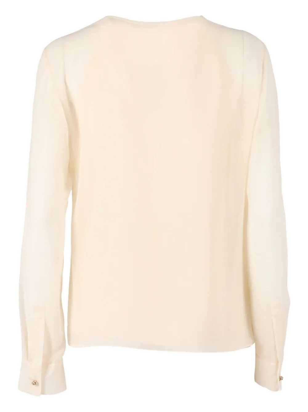 Max Mara Demian long-sleeve blouse - Beige