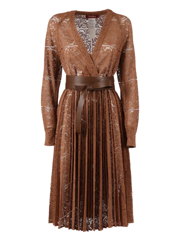 princess polly baby blue dress coffee-Brown Georgette Handcrafted Zari Bedded Neck Work Stitched Kaftan Party Wedding Dresses