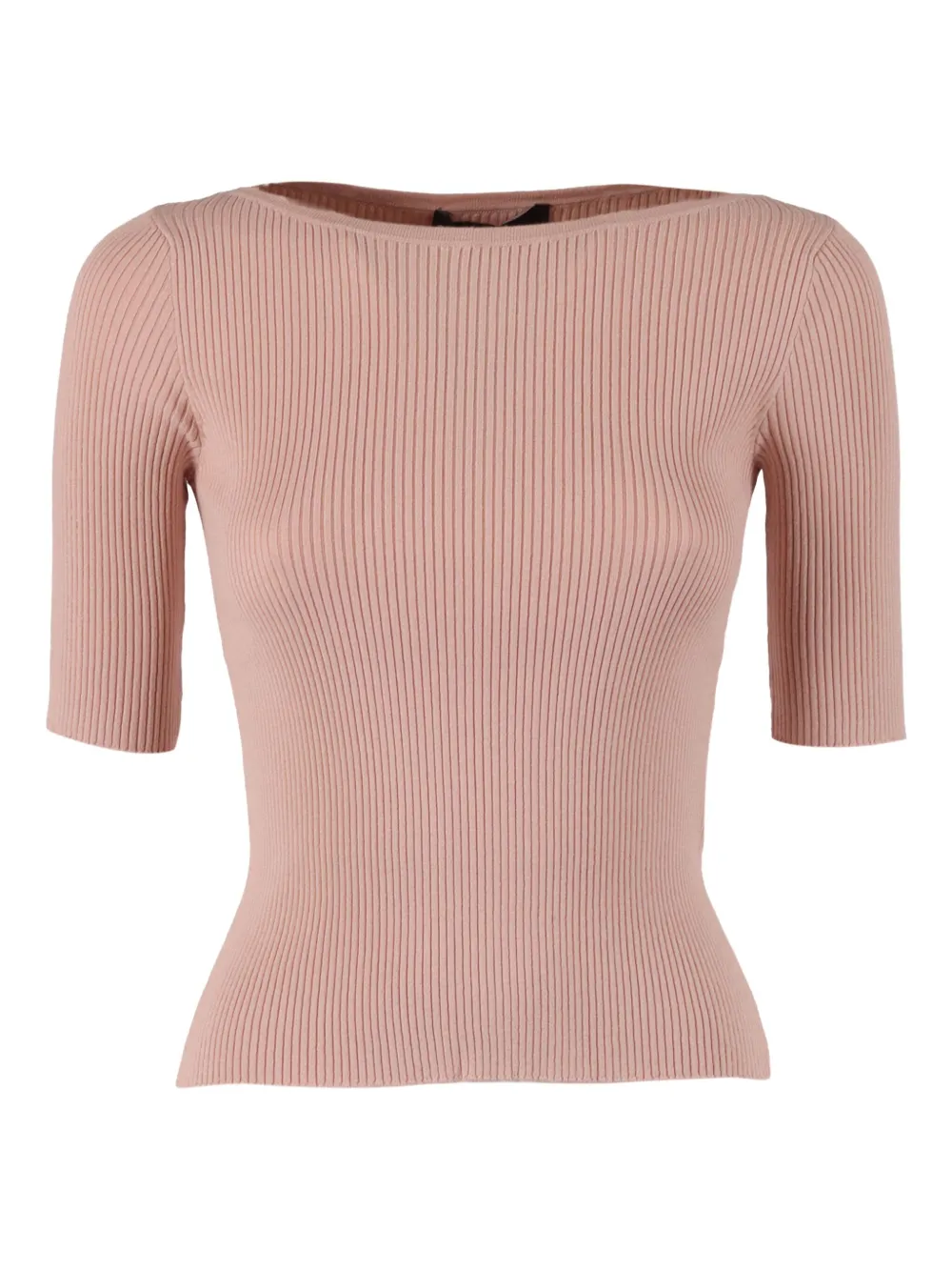 Weekend Max Mara Waser Ribbed T-shirt In Pink