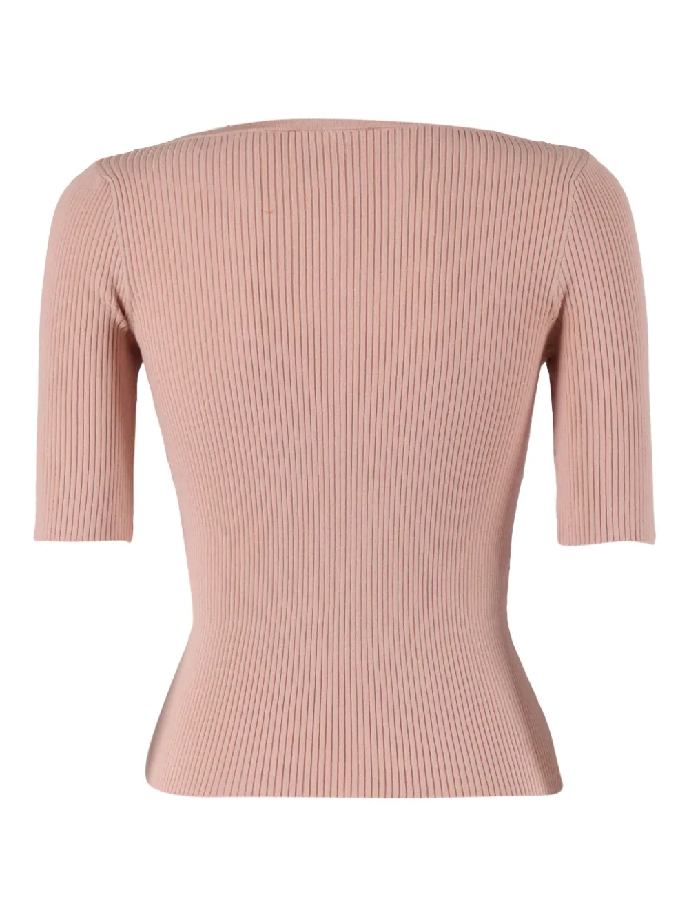 Weekend Max Mara Waser Ribbed T-shirt In Pink