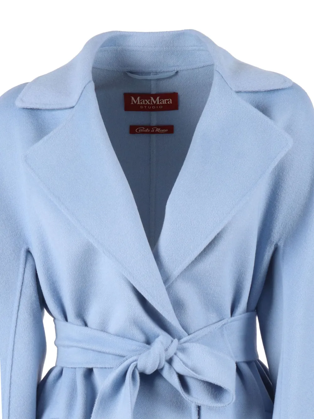 Max Mara Ajaccio jas met ceintuur Blauw