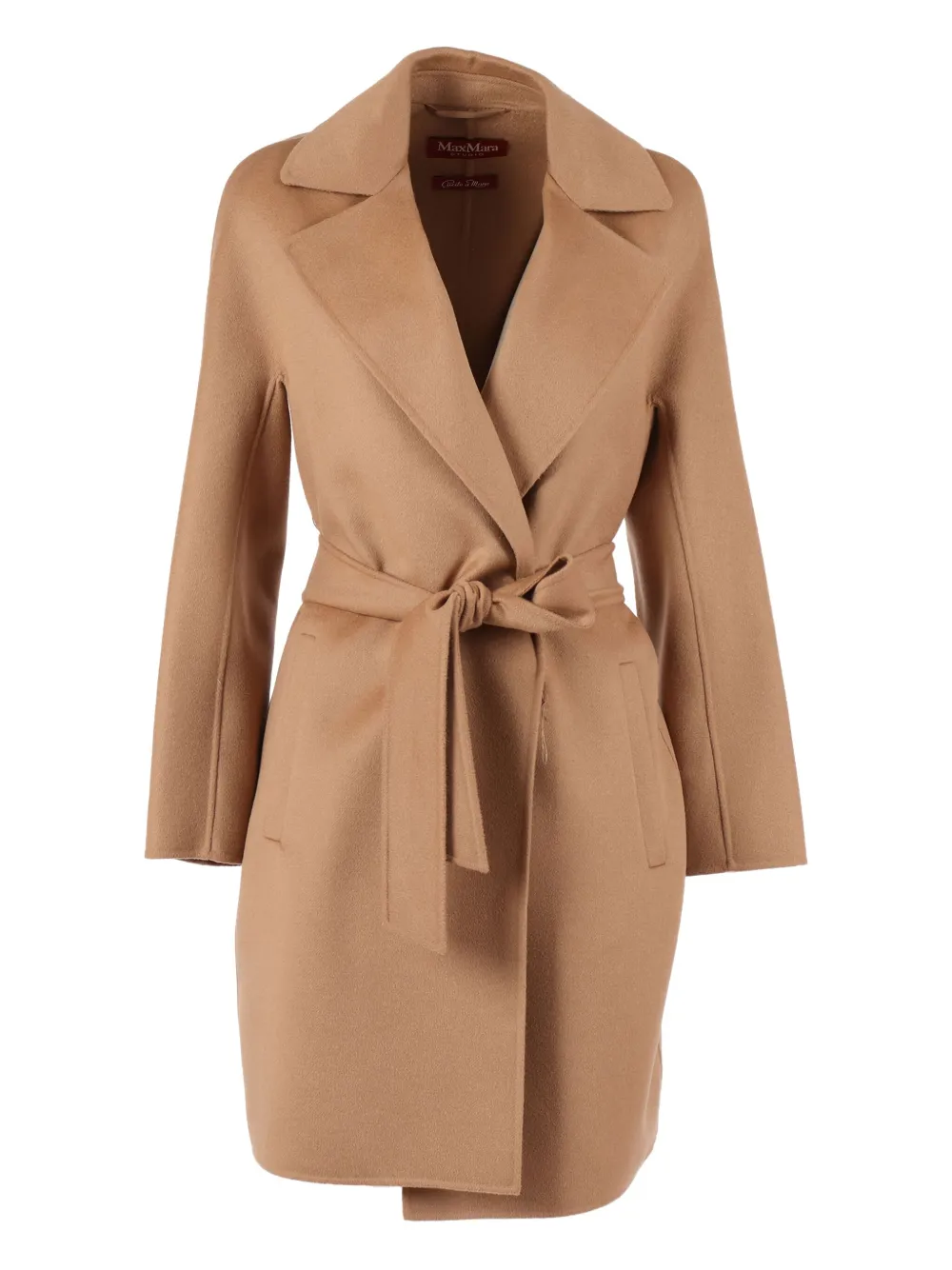 Max Mara Ajaccio tie-waist coat | Brown | Image 1