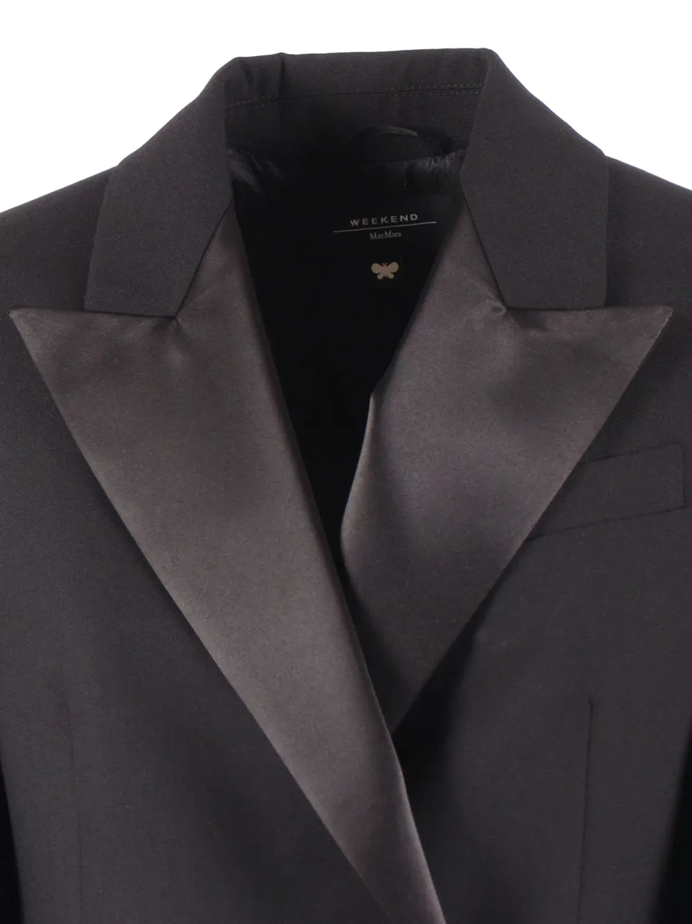 Weekend Max Mara Double-breasted Jacket In Black