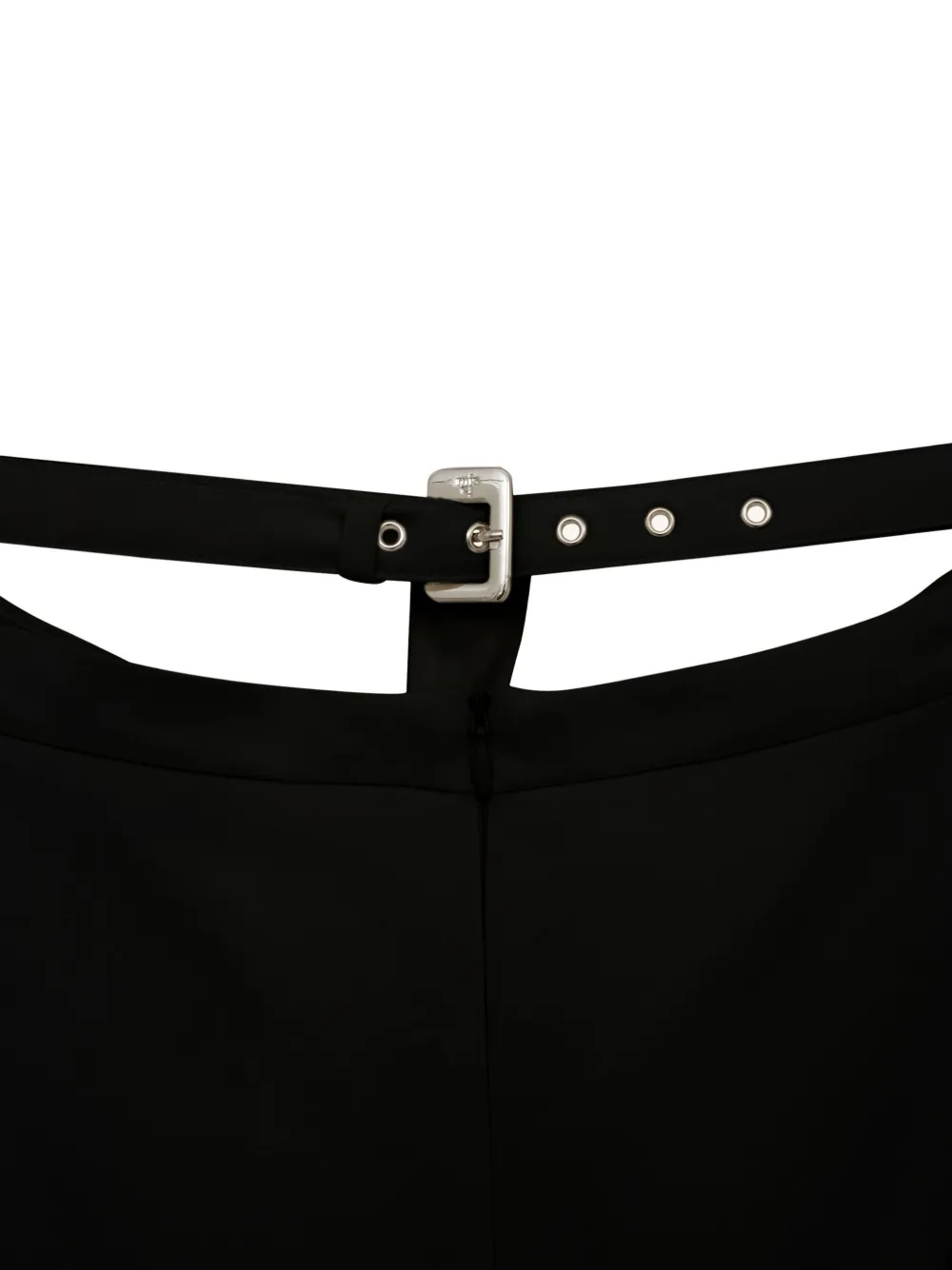 Misci Elisa Belted Crepe Maxi Skirt In Black