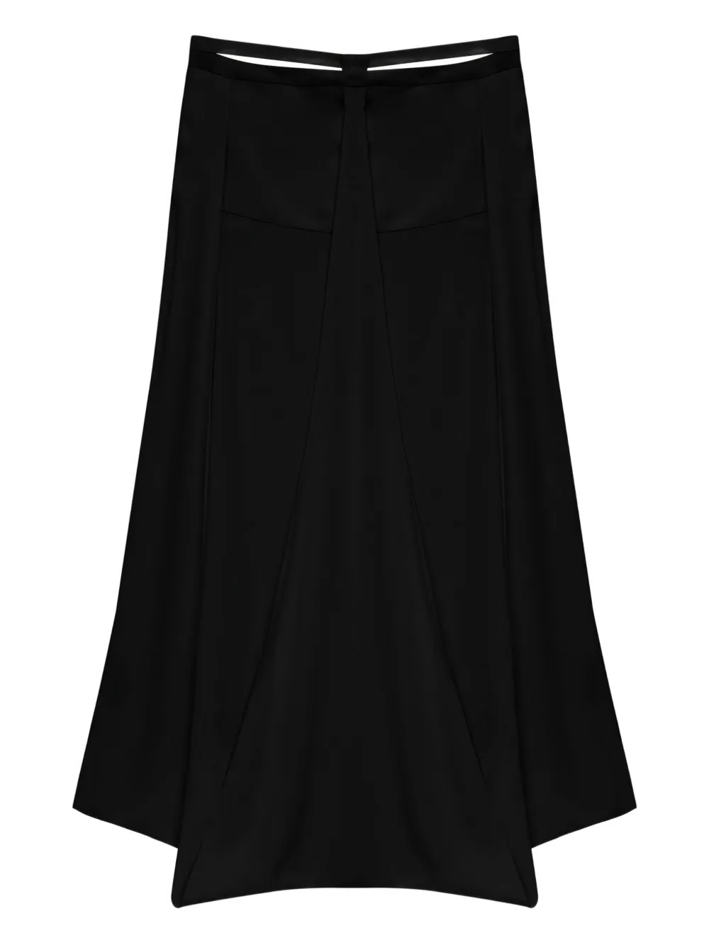 MISCI Elisa maxi-rok met ceintuur - Zwart