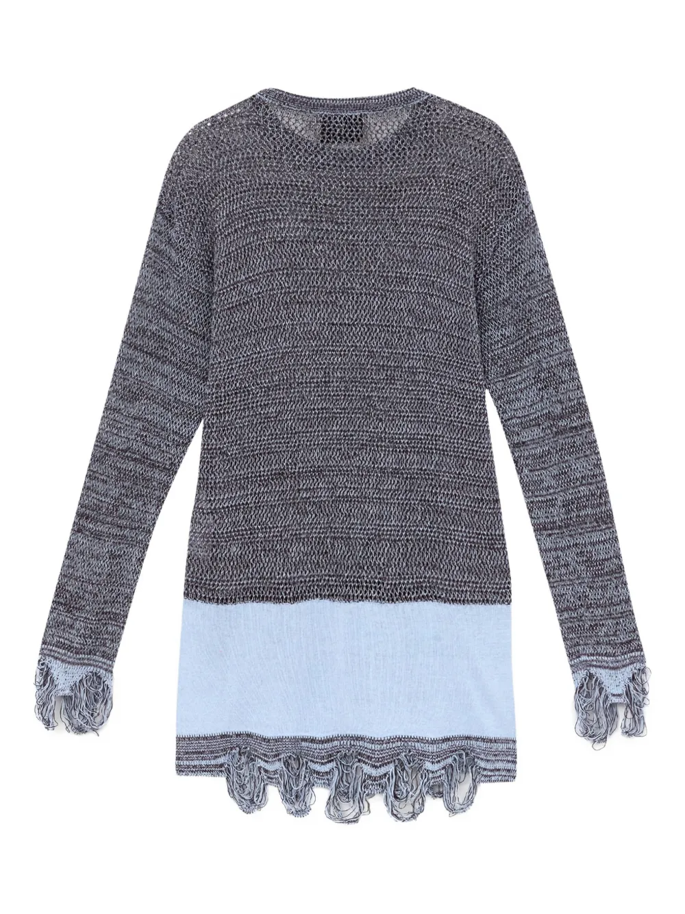 Misci Fringed Sweater In Gray