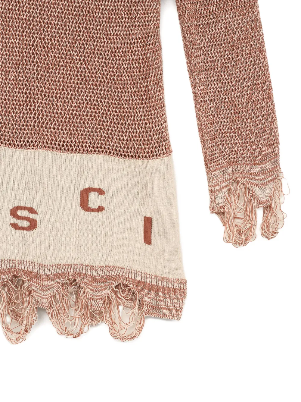  Misci Fringed Sweater - Brown 