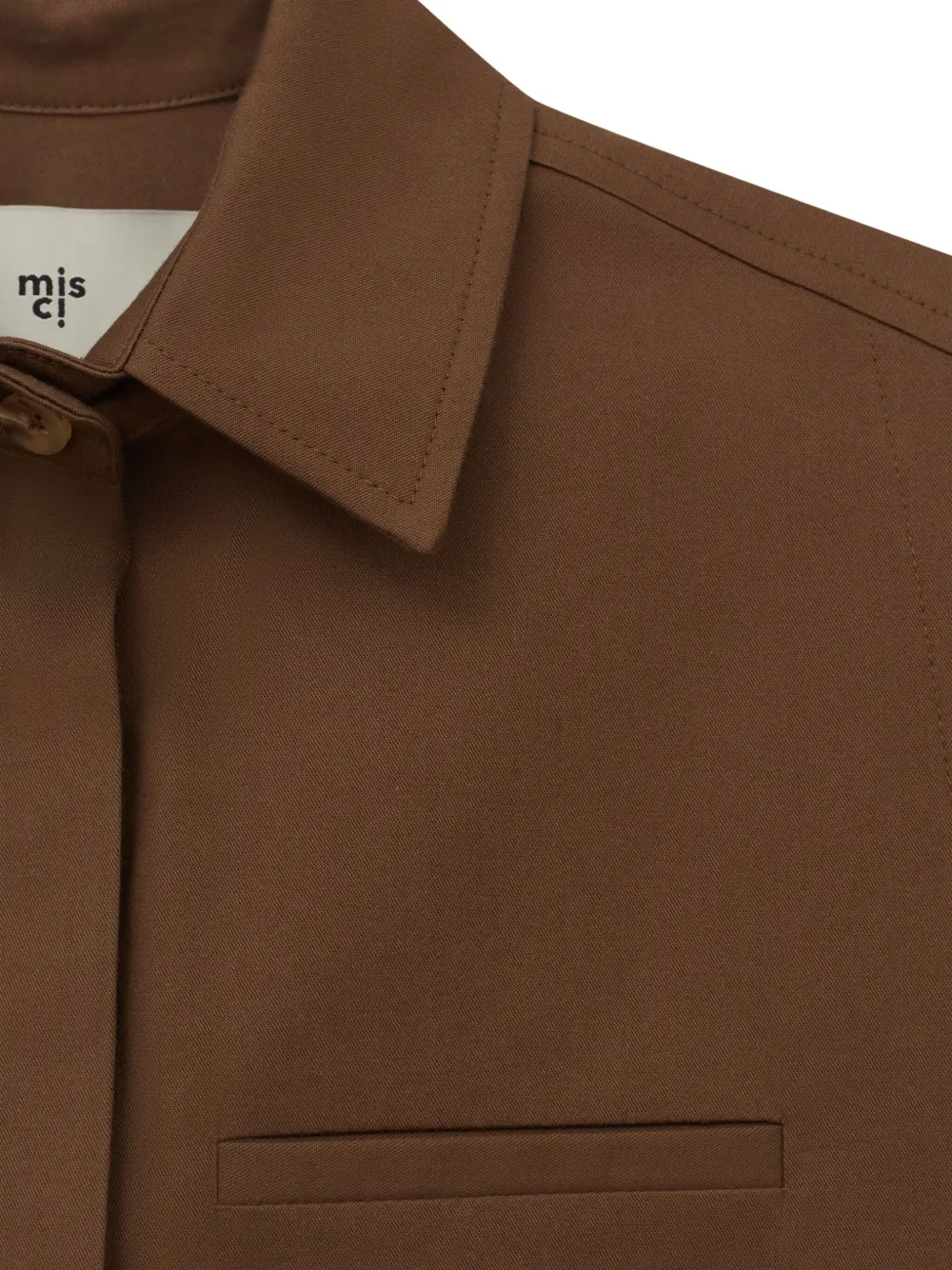  Misci Collared Vest - Brown 