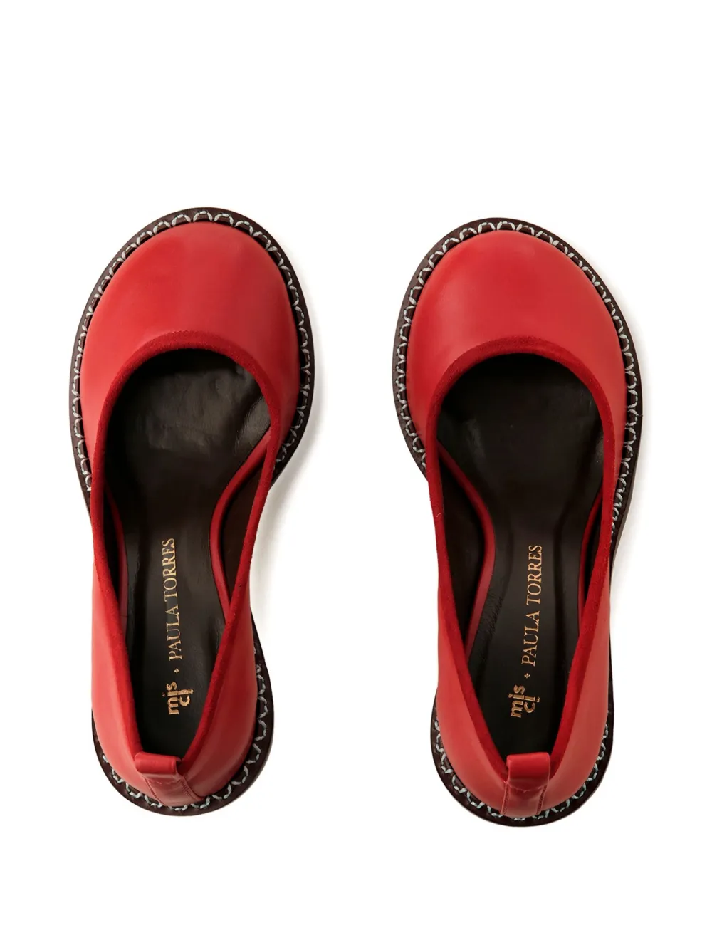 Misci Suede Santana Heeled Pumps In Red