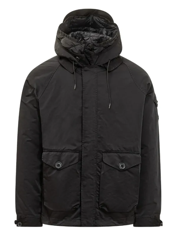 c.p company ライトアウター C.P. Company フーデッド ライトジャケット | ブラック | FARFETCH JP