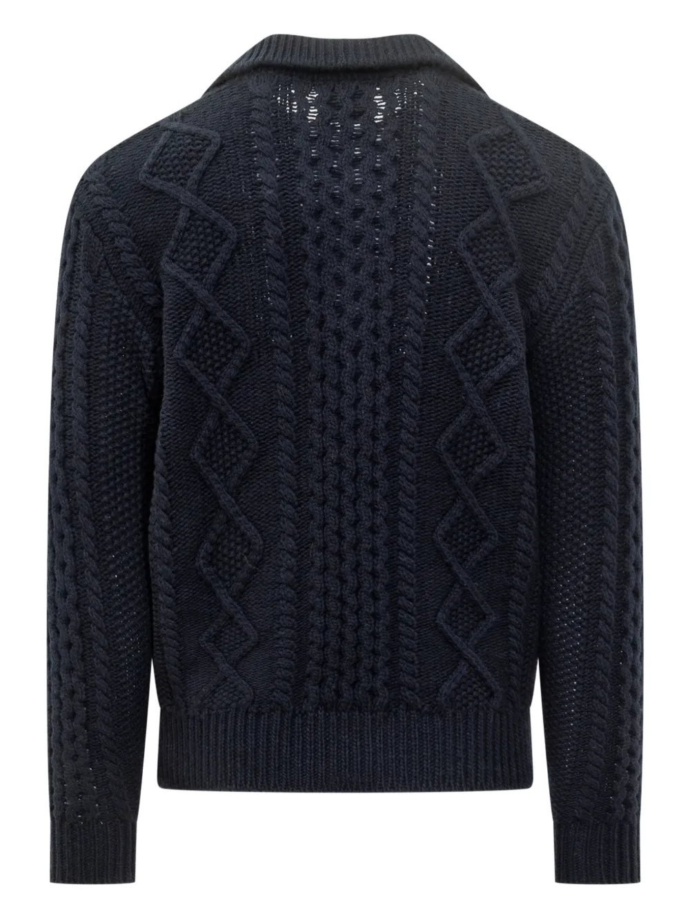 RAKKI Aran polo-collar cardigan | Cardigans | Image 2