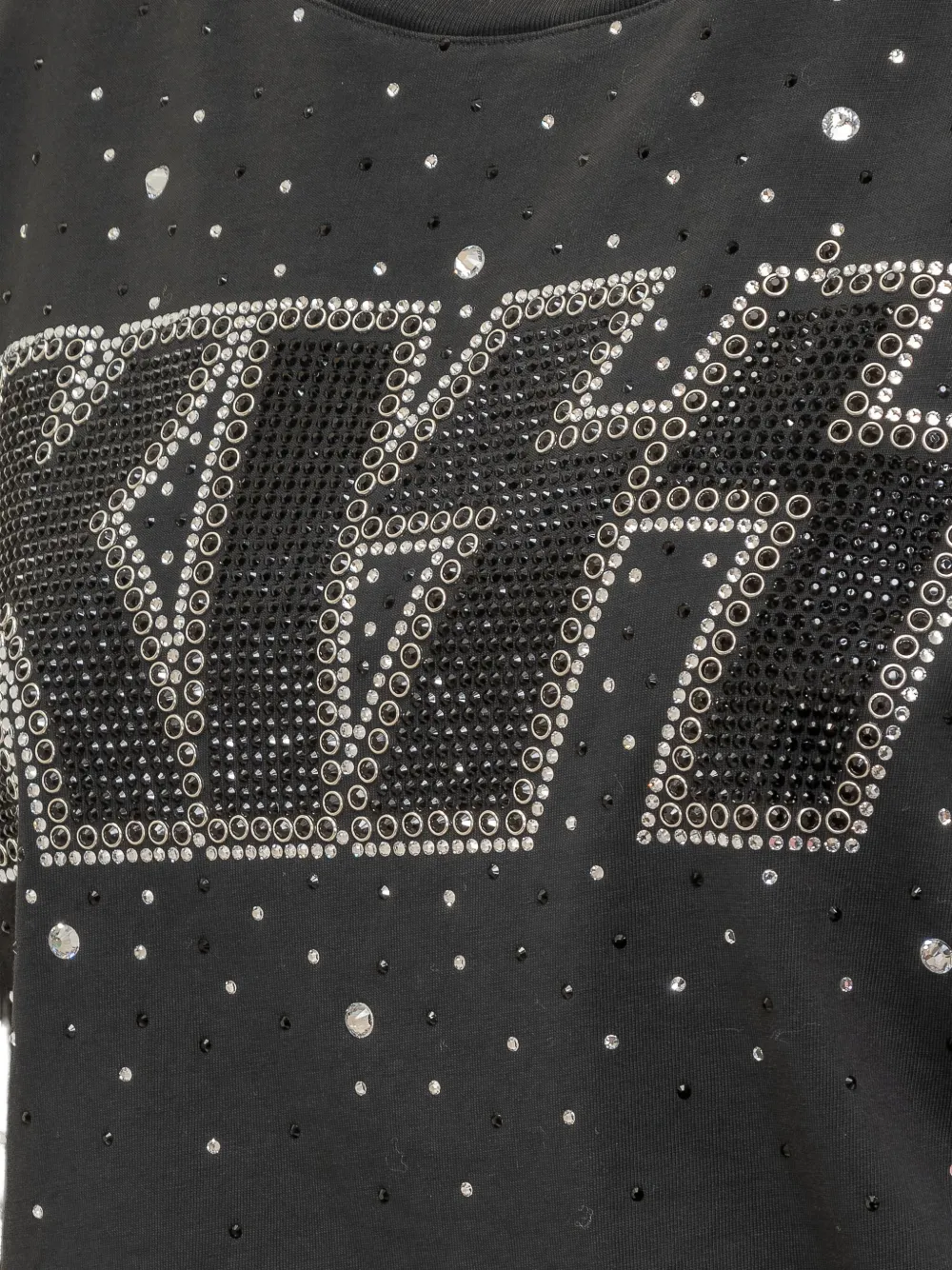 DSQUARED2 x KISS T-shirt verfraaid met stras Zwart