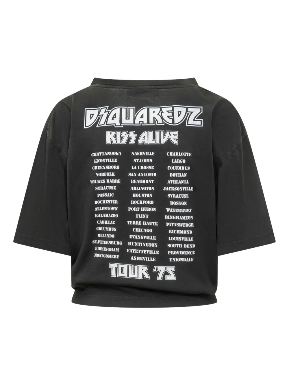 DSQUARED2 playera con detalles de strass en colaboración con KISS | Playeras y jerséis | Image 2