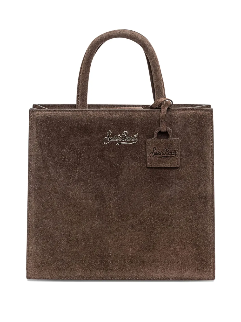 Mc2 Saint Barth Mini Shop Tote Bag In Brown